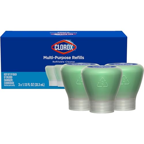 Clorox Multi-Purpose Spray Refill, Household Essentials, 3x1.125fo Concentrated Refills