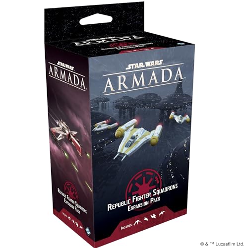 Star Wars Armada Republic Fighter Squadrons EXPANSION PACK | Miniatures Battle Game | Strategy Game for Adults and Teens | Ages 14+ | 2 Players | Avg. Playtime 2 Hours | Made by Fantasy Flight Games
