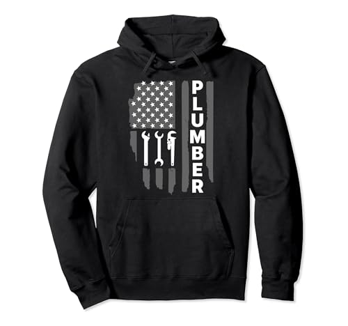 Cool Plumber Design For Men Women Steamfitter Plumbing Tools Pullover Hoodie