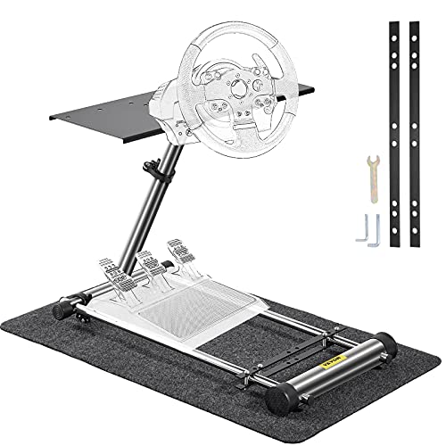 Happybuy G29 G920 Racing Steering Wheel Stand,fit for Logitech G27/G25/G29, Thrustmaster T80 T150 TX F430 Gaming Wheel Stand, Wheel Pedals NOT Included