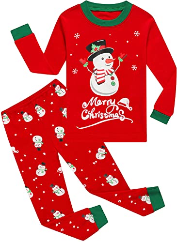 DDSOL Little Boys Girls Child Pajamas Sets Christmas Pajama Set Cotton Toddler Pjs 2-7 T