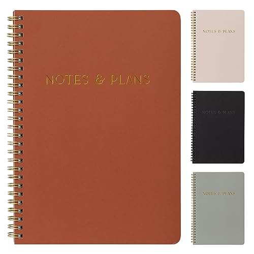 Simplified Daily Planner And Notebook With Hourly Schedule - Aesthetic Spiral To do List Notepad to Easily Organize Your Tasks And Appointments - Stylish Book And School Or Office Supplies For Women