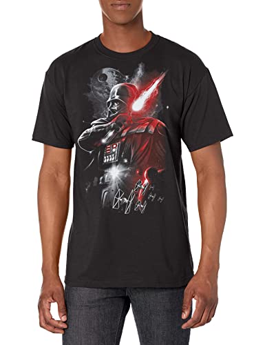 Star Wars mens Dark Lord Darth Vader Graphic Shirt , BLACK , Large