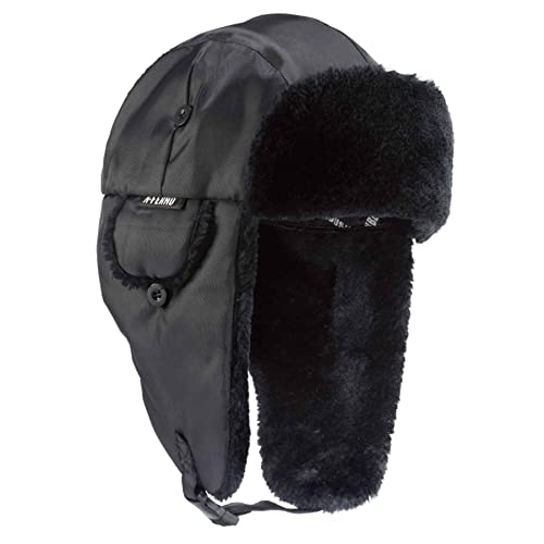 Ergodyne mens Classic Thermal Winter Trapper Hat, Black, Large-X-Large US