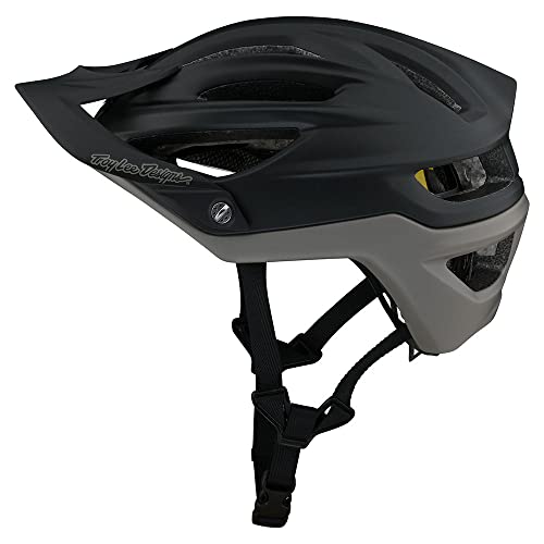 Troy Lee Designs A2 Decoy Half Shell Mountain Bike Helmet W/MIPS - EPP EPS Ventilated Lightweight Racing BMX Gravel MTB Bicycle Cycling Accessories - Men Women Unisex (Raven, MD/LG)