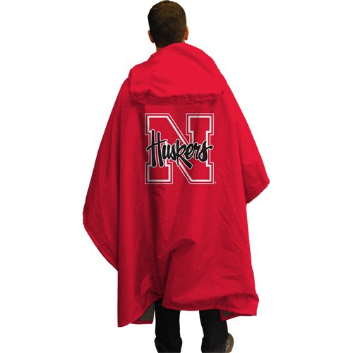 NCAA Nebraska 3 in 1 Rain Poncho