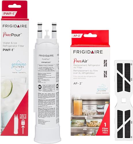 Frigidaire PurePour PWF-1 (FPPWFU01) & PureAir RAF-2 Water & Air Filter Combo Kit, White