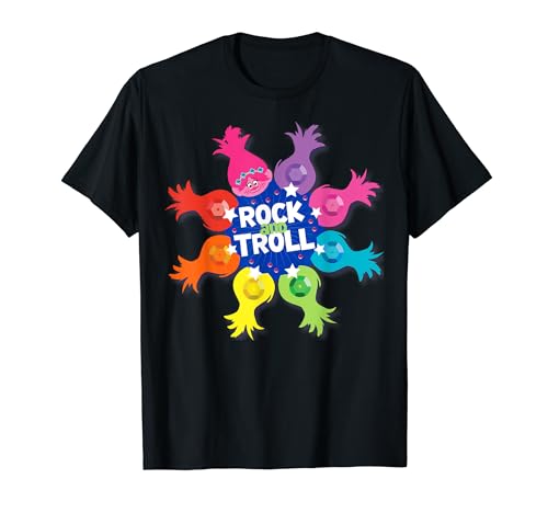 DreamWorks Trolls Rock and Trolls Rainbow T-Shirt