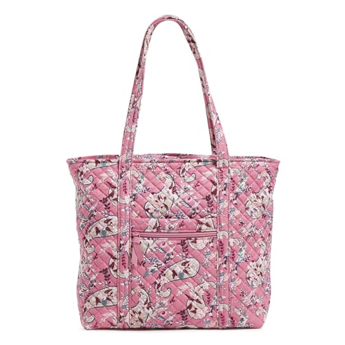 Vera Bradley Cotton Vera Tote Bag, Botanical Paisley Pink