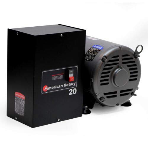 Rotary Phase Converter AR20-20 HP 1 to 3 Three PH |Can Start up to a 10Hp Light Load / 28 Amp 208-240v Load