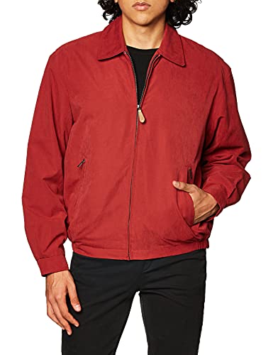 London Fog Men's Auburn Zip-Front Golf Jacket (Regular & Big-Tall Sizes), Chili, XLarge