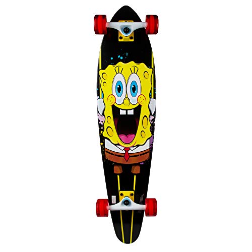 Kryptonics Spongebob 36' Longboard Complete Skateboard - Stretch, Yellow, Model Number: 169950