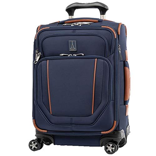 Travelpro Crew Versapack Softside Expandable 8 Spinner Wheel Carry on Luggage, USB Port, Men and Women, Patriot Blue, Carry on 20-Inch