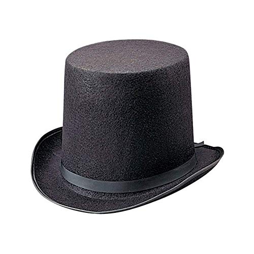 Rhode Island Novelty Deluxe Black Magician Butler Formal Costume Top Hat, One Per Order