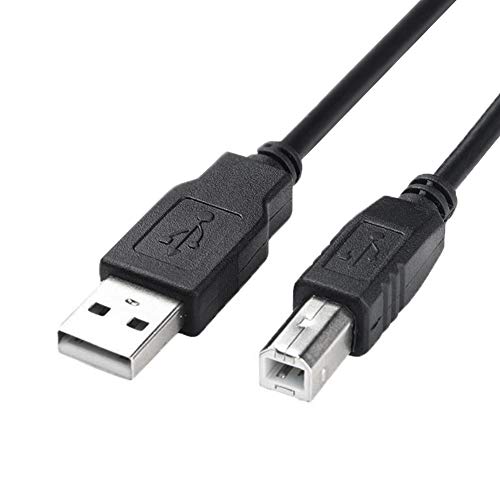 Printer to Computer USB Scanner Cable High Speed A Male to B Male Cord Compatible with HP, Canon, Dell, Epson, Lexmark, Xerox, Samsung and More (10FT)