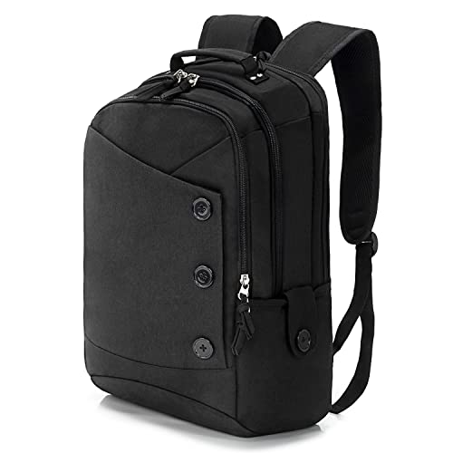 KINGSLONG 15.6 inch Laptop Backpack for Men Women, Water Resistant Computer Bag Notebook Bag Suitable for College Travel Work Gifts for Men & Women Black