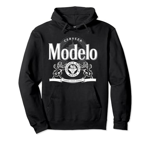 Modelo Black and White Logo Pullover Hoodie