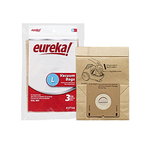 Genuine Eureka Premium Style L Vacuum Bag 61715A - 3 bags,white