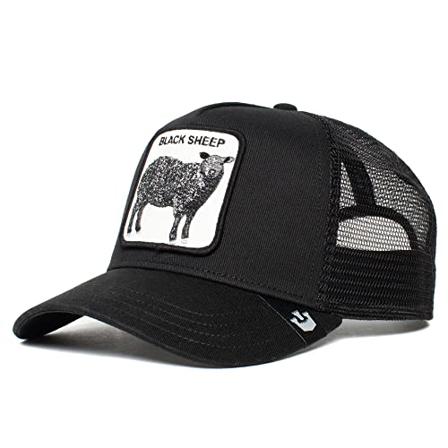 Goorin Bros. The Farm Unisex Original Adjustable Snapback Trucker Hat, Black (Black Sheep), One Size