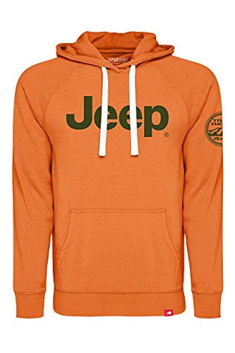 Jeep Trail Rated Sportiqe Olsen Tri-Blend Fleece Pullover Hoodie (L) Orange