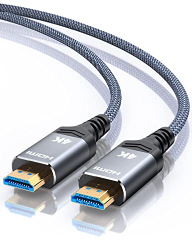 Highwings 4K60HZ 50 FT HDMI Cable Fiber Optic Long, Unidirectional 2.0 High-Speed HDMI Braided Cord Support HDR Video 4K 2160p 1080p 3D HDCP 2.2 ARC-Compatible with Ethernet Monitor PS4/3 Fire