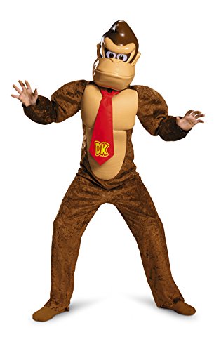 Disguise Child Deluxe Donkey Kong Costume - L, Brown