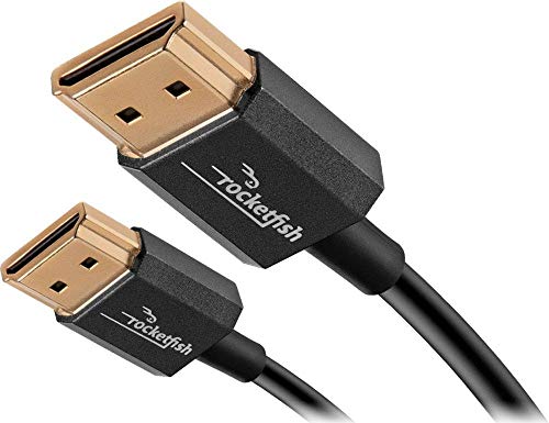 Rocketfish - Ultra-Thin 4' 4K Ultra HD HDMI Cable - Black (Rocketfish - Ultra-Thin 4' 4K Ultra HD HDMI Cable - Black)