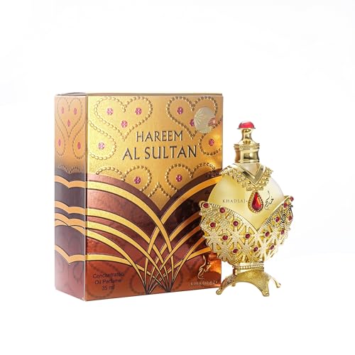 KHADLAJ PERFUMES Hareem Al Sultan Gold Concentrated Perfume Oil for Unisex, 1.18 Ounce
