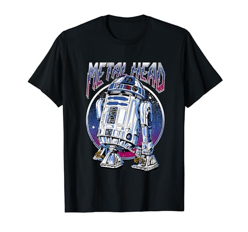 Star Wars R2D2 Metal Head Vintage Disney+ T-Shirt