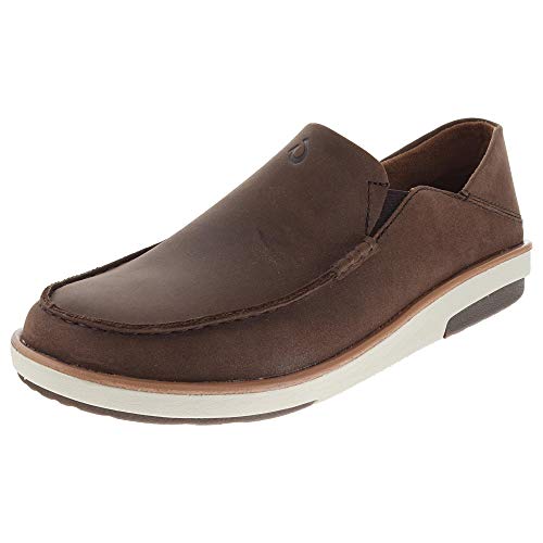 OLUKAI Men's Kalia - Dark Wood/Dark Wood - 10.5