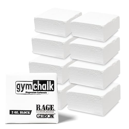 Rage Fitness Gym Chalk, Magnesium Carbonate Athletic Chalk for Excellent Grip, Gym Workout Grip Chalk, Weightlifting, Gymnastics