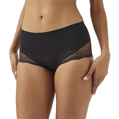 SPANX, Undie-tectable Lace Hi-Hipster Panty, Very Black, L