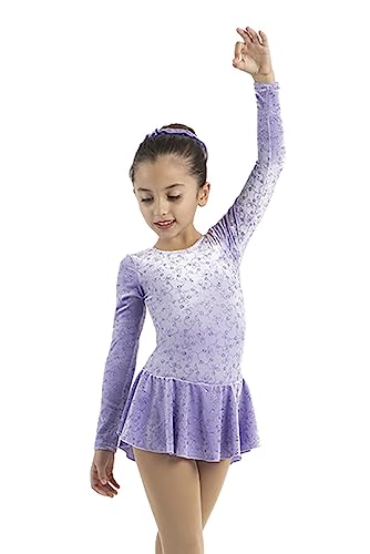 Mondor Born to Skate Glitter Figure Skating Dress 2723 - Loop (Size 10-12) Purple