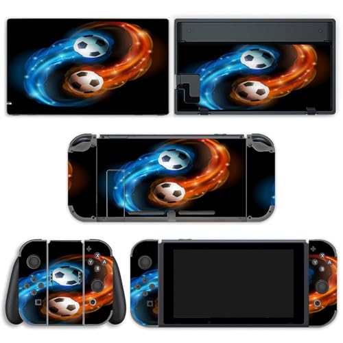 AoHanan Soccer Ball Switch Skin Wrap Vinyl Decal Sticker Full Set Compatible with Game Switch Standard