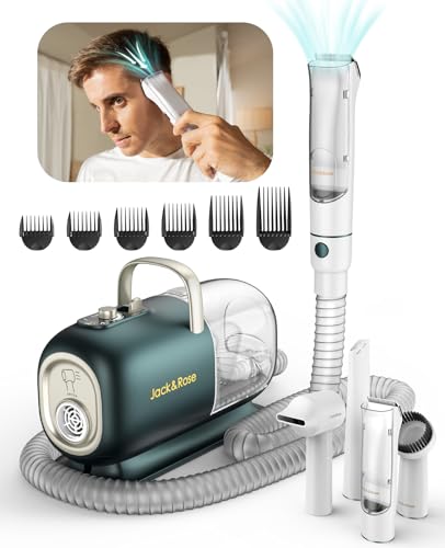 Vacuum Hair Clippers, Mess-Free Home Haircut Kit for Men and Kids, Game-Changer Clippers for Hair Cutting Trimming, Autism Friendly Vacuum Hair Cutter