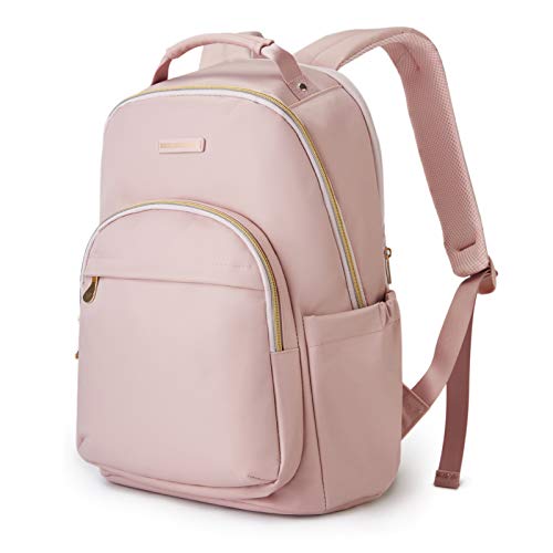 LIGHT FLIGHT Laptop Backpack Women Travel Backpacks Book Bag for 17.3 Inch Computer Carry on Backpack for Work Travel College Large Pink