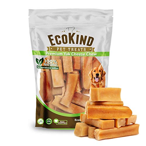 EcoKind Himalayan Yak Cheese Dog Chew | Great for Dogs, Treat for Dogs, Keeps Dogs Busy & Enjoying, Indoors & Outdoor Use (8 Small Sticks)