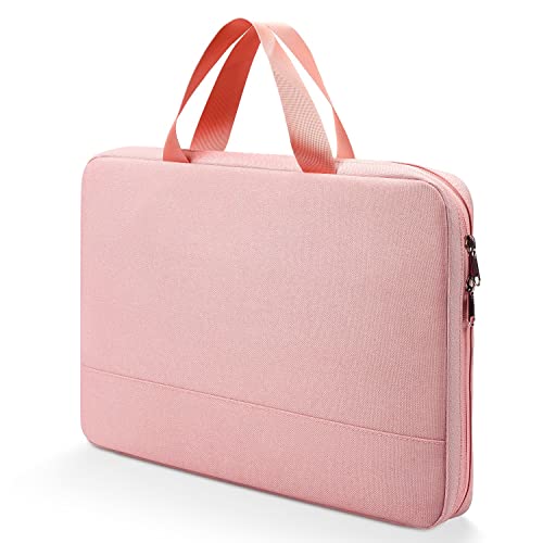 15.6 Inch Laptop Sleeve Case for Acer Aspire 5 15.6, Acer Chromebook 15, Lenovo Yoga 720/730 15.6, Lenovo IdeaPad 3 15.6, HP Envy/Spectre x360, MSI GL62M, Water Resistant Notebook Case, Pink