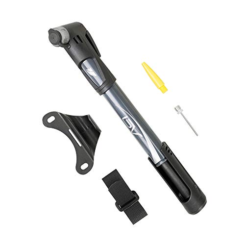 BV Mini Bike Pump Portable Frame Pump, 120PSI High Pressure - Smart Valve Fits Presta & Schrader