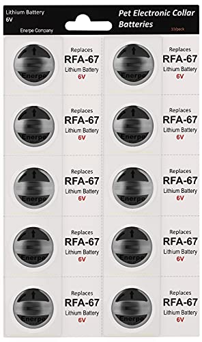Enerpe RFA-67 RFA-67D-11 6V Replacement Battery Long-Lasting & High Capacity Compatible with Pet Safe Electronic Collars Pack of 10