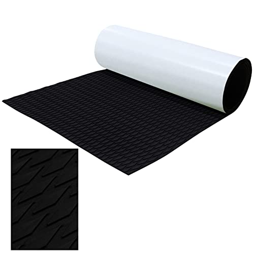 Surfboard Traction Pad 31.5' x21.6' EVA Foam Deck Grip Mat with Adhesive, Anti-Slip Trimmable EVA Sheet for Boat Deck, Surfboard, Skimboard, SUP, Kayak, Pool Step, Yacht