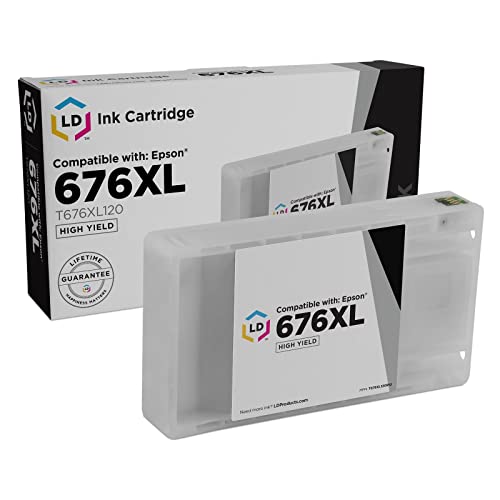 LD Products Remanufactured Ink Cartridge Replacement for Epson 676XL 676 T676XL120 High Yield (Black, Single-Pack) for WorkForce WP-4020 WP-4530 WP-4540 WP-4010 WP-4023 WP-4090 WP-4520 WP-4533 WP-4590