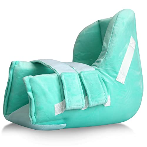NYOrtho Heel Protector Cushion - Pressure Relieving Pillow with Cooling Gel Pack for Heel Ulcers, Opening at The Heal Soft Fabric Average Adult | Single Boot