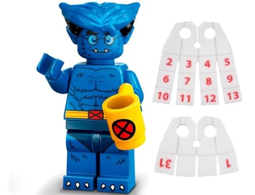 LEGO Marvel Series 2 Minifigure: Beast Minifigure Calendar Man Capes - Superheroes 71039