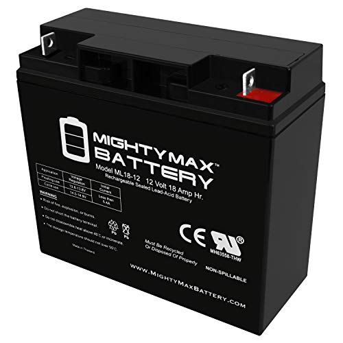 Mighty Max Battery ML18-12 - 12V 18AH Battery for Jump n Carry JNC660 JNCAIR JNC 660 JNC4000