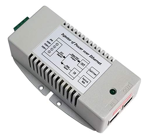 10-15VDC Wire Terminal Input, DCDC Converter and 56V 35W 802.3at Mode B Gigabit PoE Output, Shielded and Surge Protected, Low Voltage Disconnect