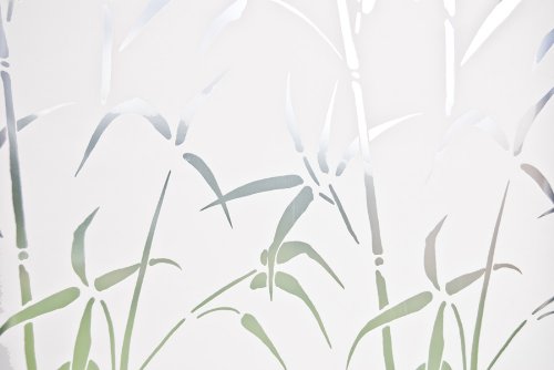DC Fix Brewster Home Fashions 99428 Bamboo Door Privacy Film, Tranparent, 35.25x78.74 Inch - Door