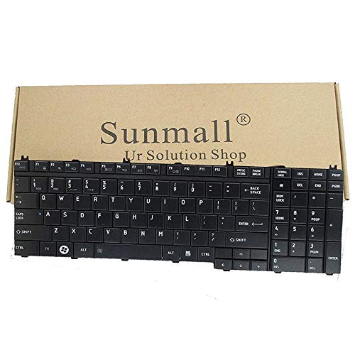 SUNMALL US Layout Laptop Keyboard Replacement for Toshiba Qosmio A500 A505 G50 G55 X300 X305 X500 X505 L350 L350s L355 L355s L500 L505 L511 L512 L515 L516 L517 L550 L555 L581 L582 P300 P305 P500 P505