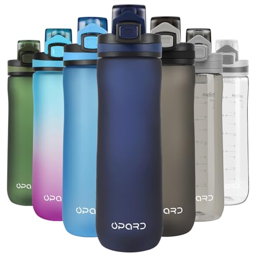 Opard Peak Water Bottle 20 Oz BPA Free Tritan Plastic Leak Proof Flip Top for School Kids Sports Gym Yoga Camping (Blue)