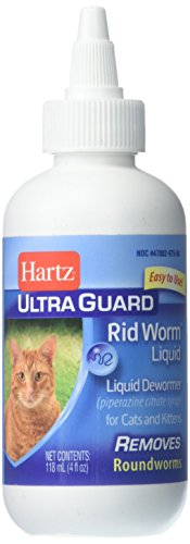 Hartz UltraGuard Rid Worm Liquid for Cats, 4 oz (Pack of 1)
